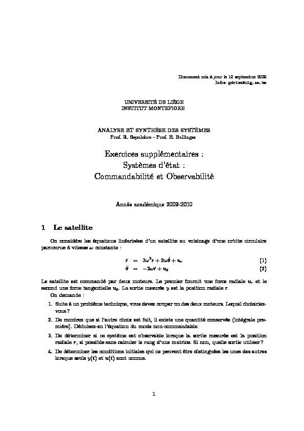 [PDF] Commandabilité et Observabilité - Montefiore institute