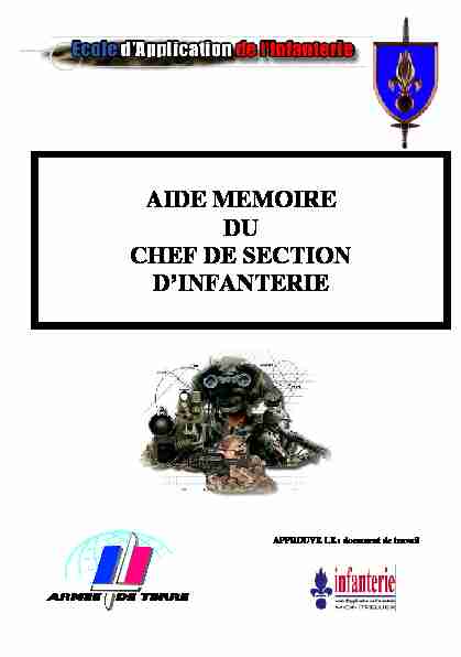 [PDF] Aide Mémoire du chef de section infanterie - KALASNYIKOVhu