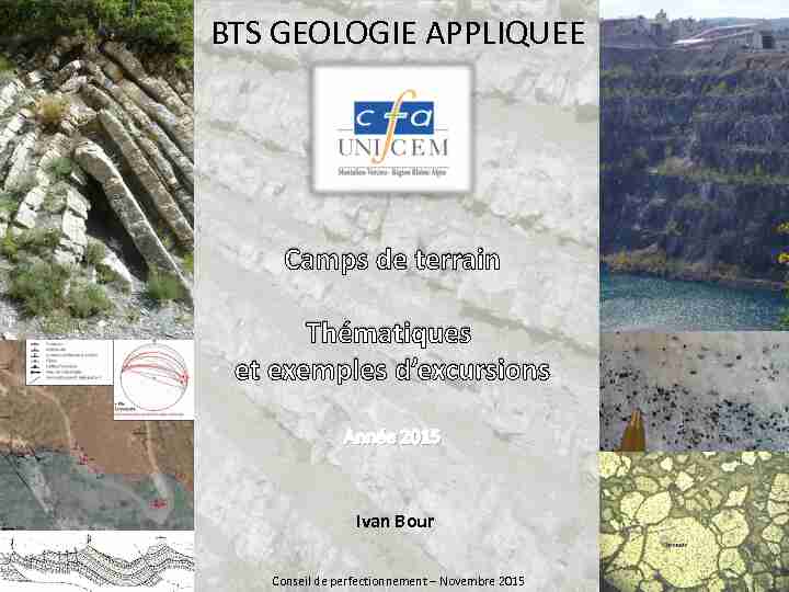 [PDF] Tectonique et géométrie des objets géologiques - BTS Géologie