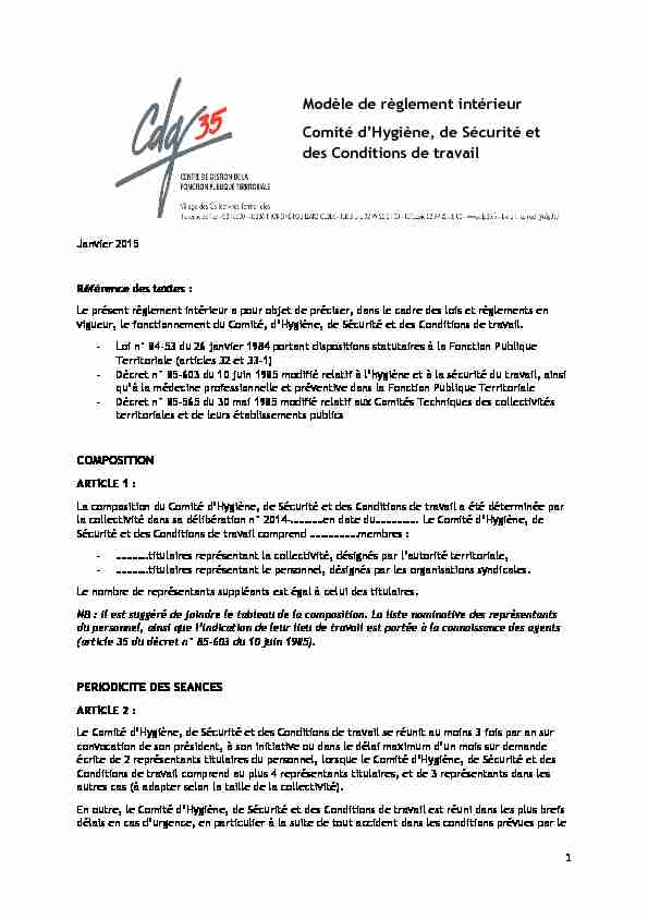 [PDF] Modèle règlement intérieur CHSCT 1214 - CDG 35