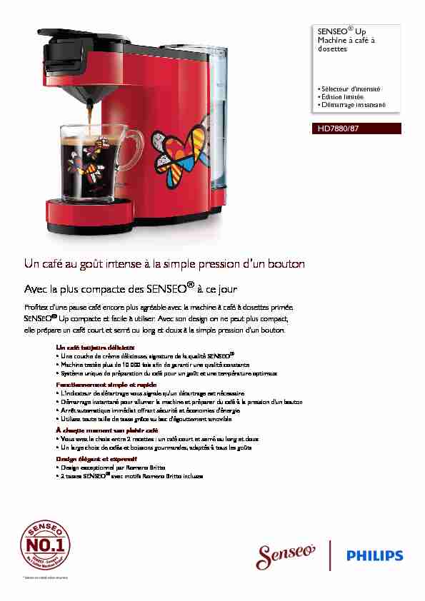 HD7880/87 SENSEO® Machine à café à dosettes