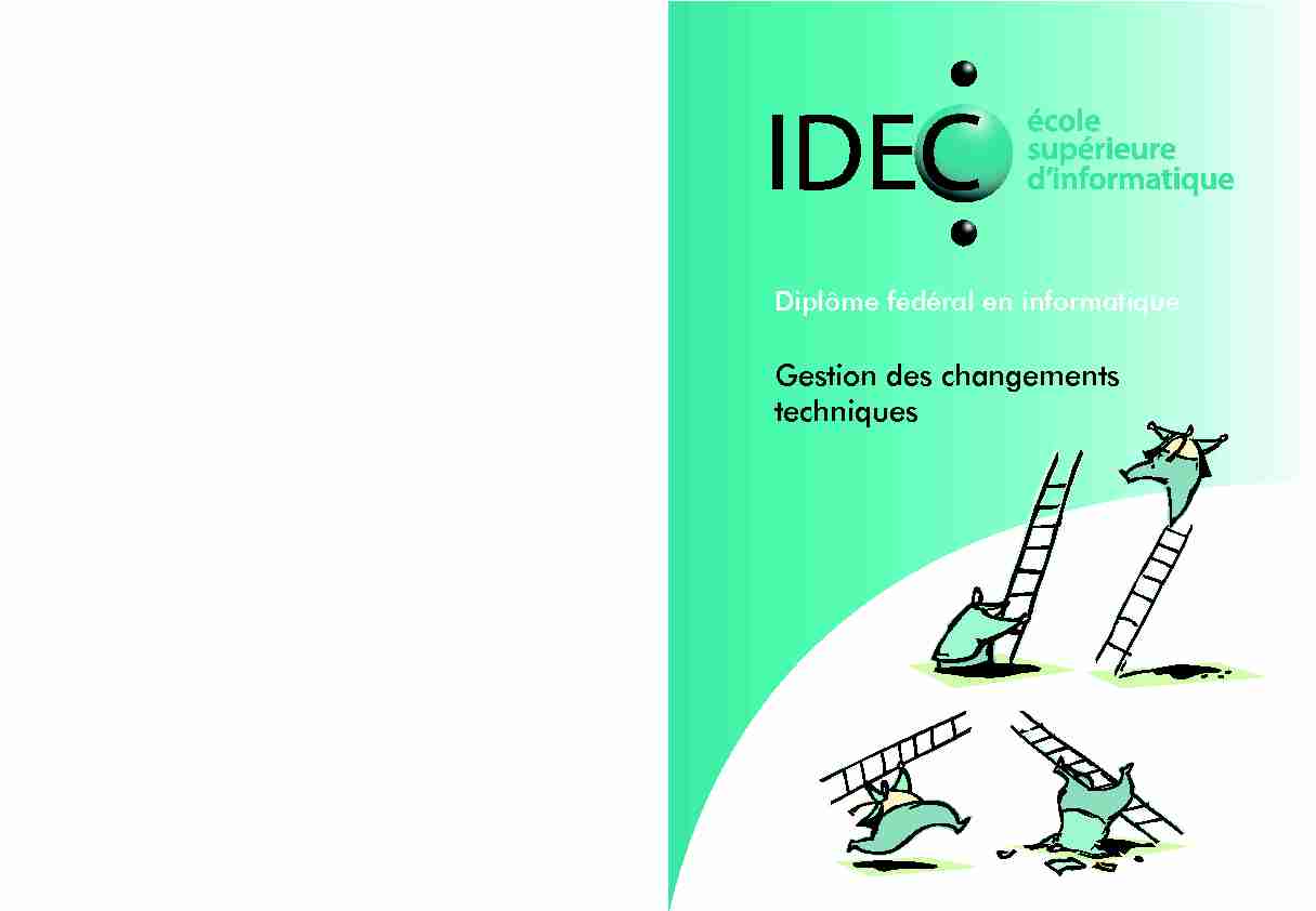[PDF] Gestion des changements techniques - IDEC