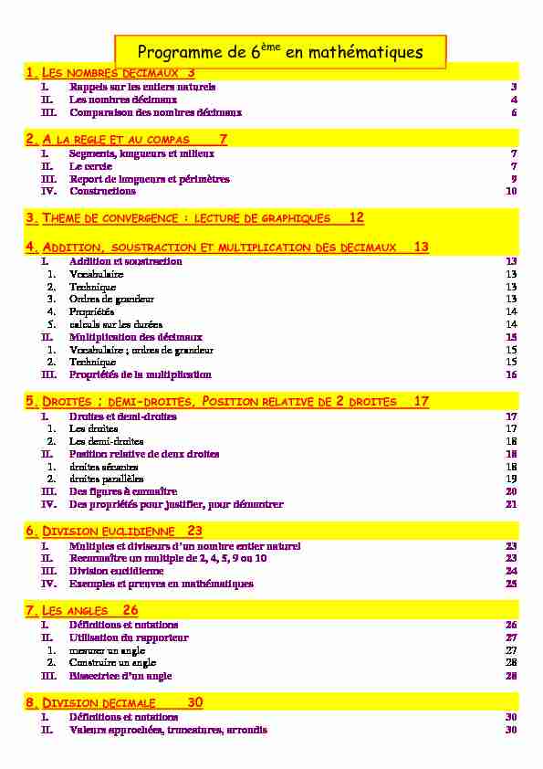 [PDF] le cours de 6eme - Collège Les Eyquems