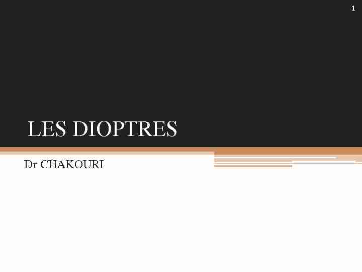 [PDF] LES DIOPTRES