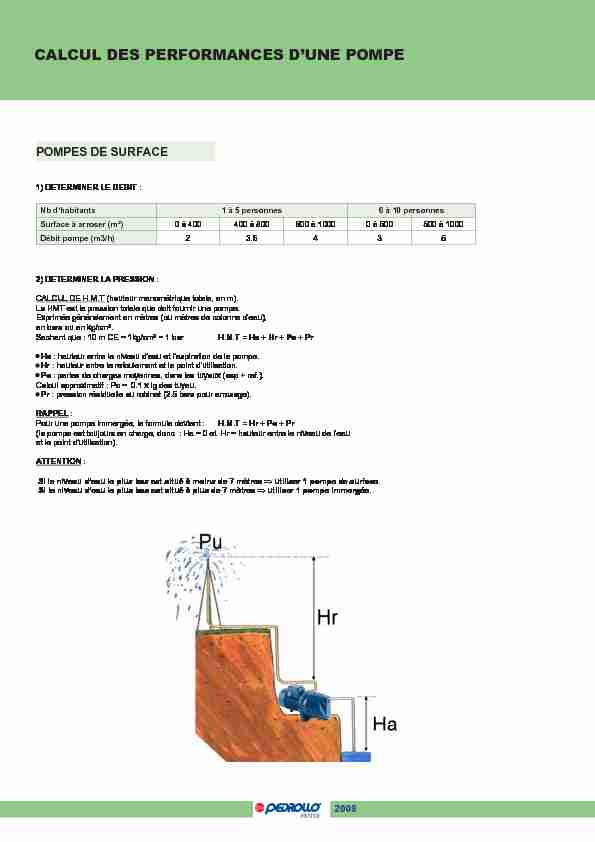 [PDF] 1 - CALCUL POMPE DE SURFACEindd