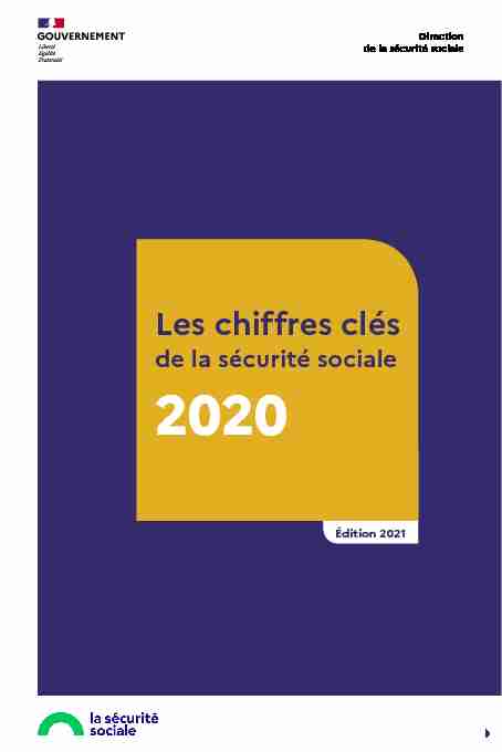 Les chiffres clés de la sécurité sociale 2020 - La Sécurité