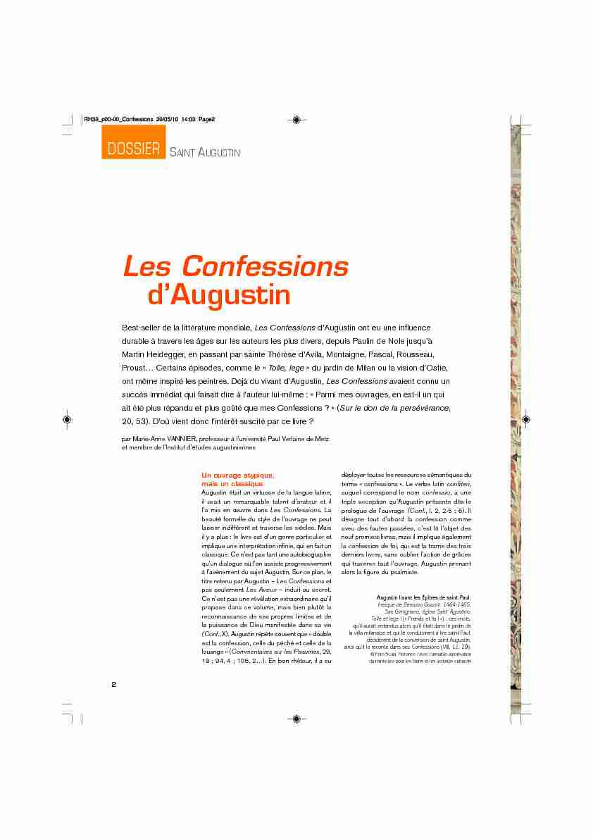 [PDF] Les Confessions - Marie-Anne VANNIER