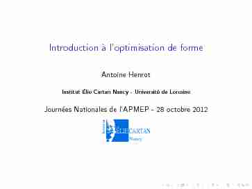 [PDF] Introduction à loptimisation de forme - APMEP