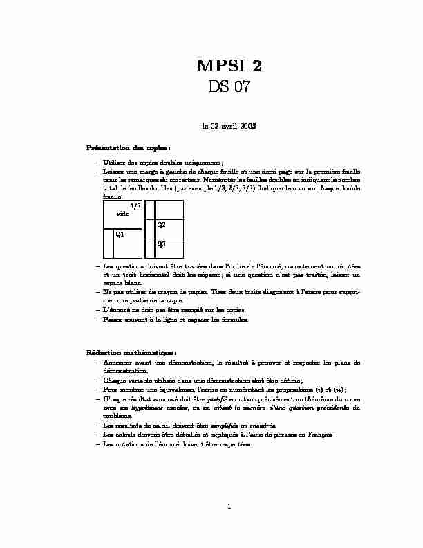 [PDF] MPSI 2 DS 07