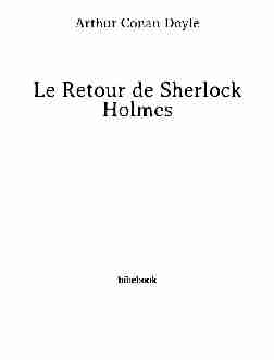 Le Retour de Sherlock Holmes
