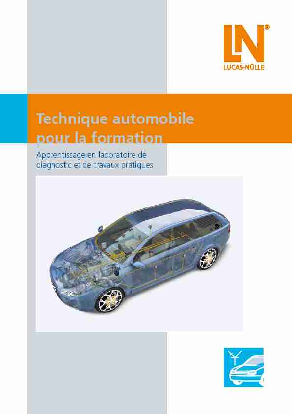 [PDF] Technique automobile pour la formation - Lucas Nülle