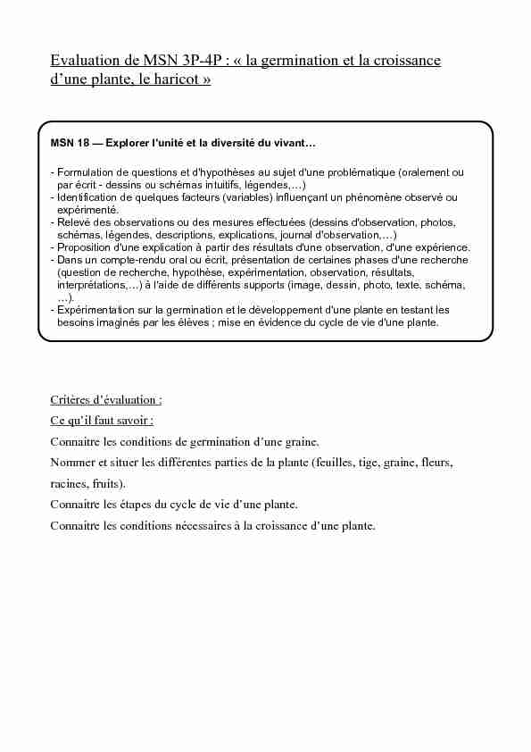 [PDF] Evaluation germination 4P - BDRP