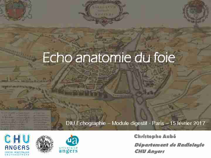 [PDF] Echo anatomie du foie