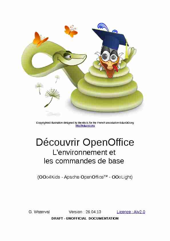 [PDF] Découvrir OpenOffice - Apache OpenOffice