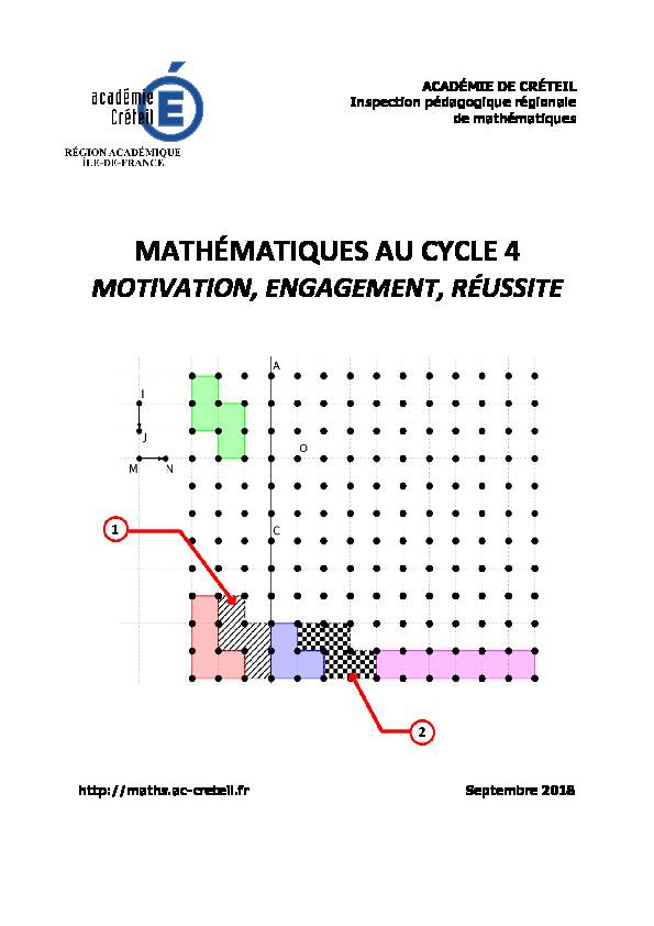 [PDF] MATHÉMATIQUES AU CYCLE 4 - Maths ac-creteil - ac-creteilfr