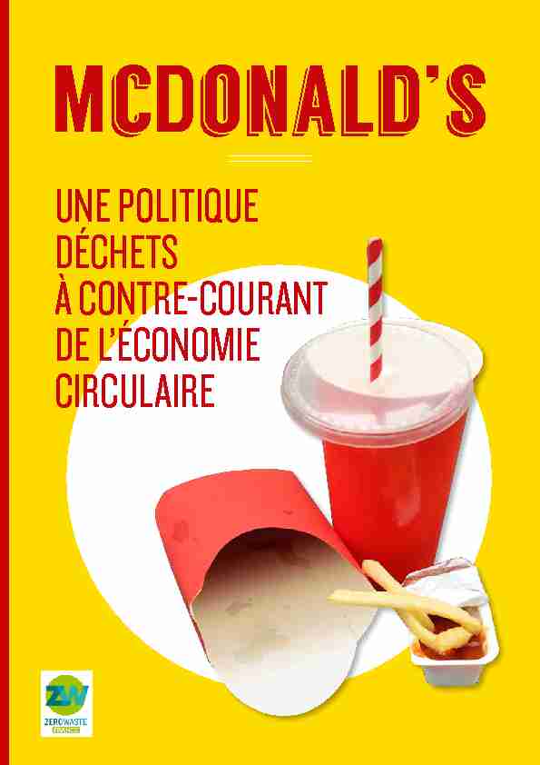[PDF] McDonalds - Zero Waste France