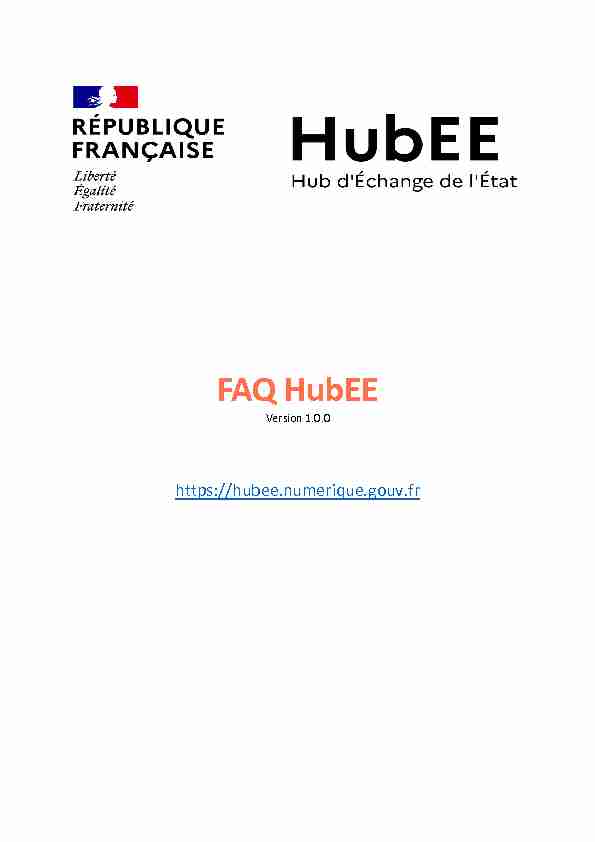 FAQ HubEE