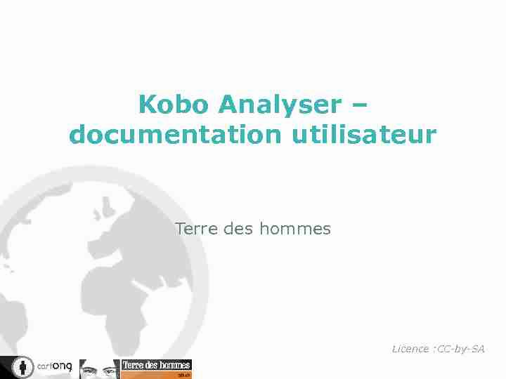Kobo Analyser – documentation utilisateur