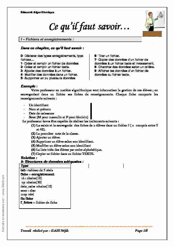 Searches related to résumé cours base de données bac informatique filetype:pdf