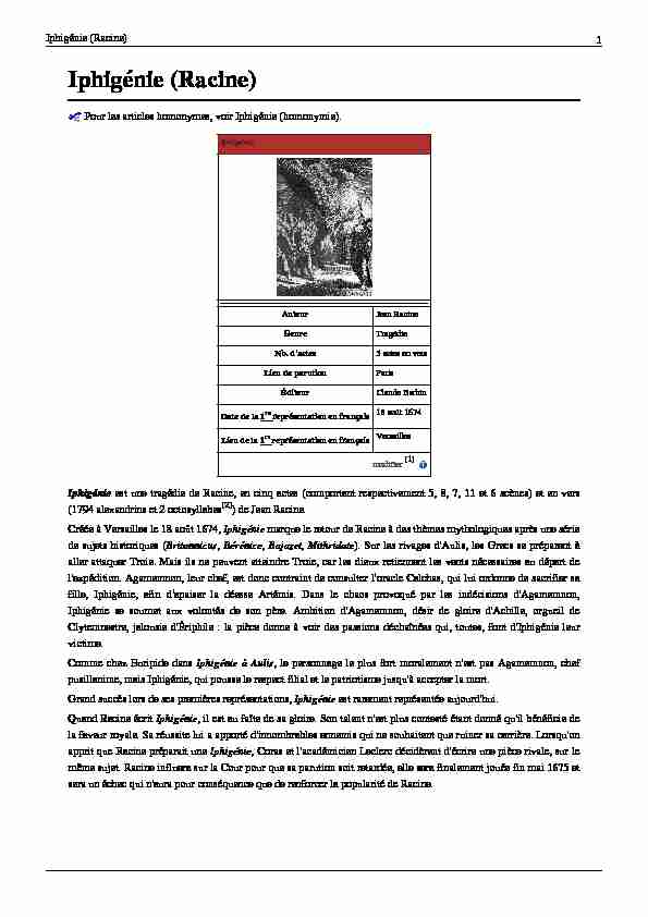 [PDF] Iphigénie (Racine)