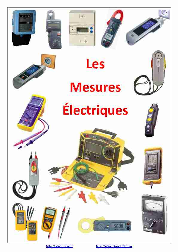 [PDF] Mesures électriques - Cours Tech Info