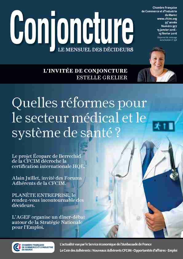 Quelles réformes pour le secteur médical et le système de santé