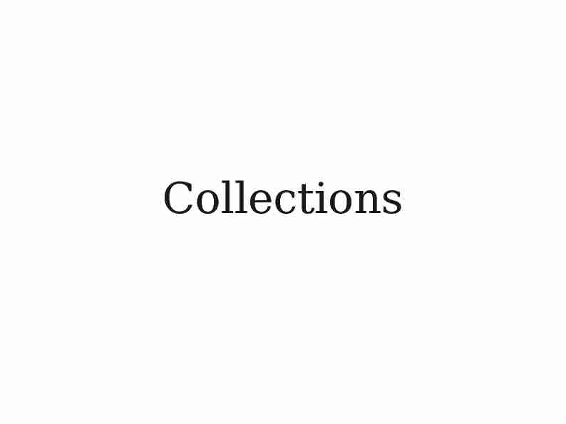 Collections - Stanford University