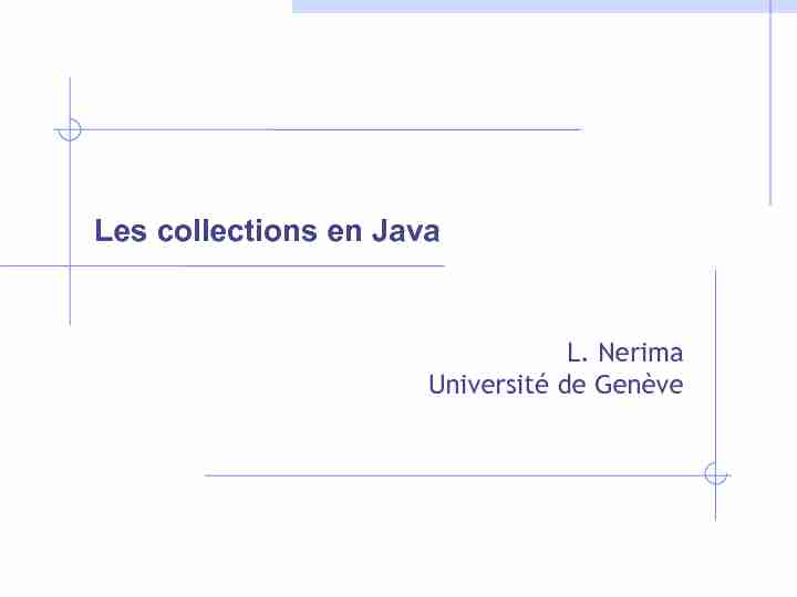 Les collections en Java - UNIGE