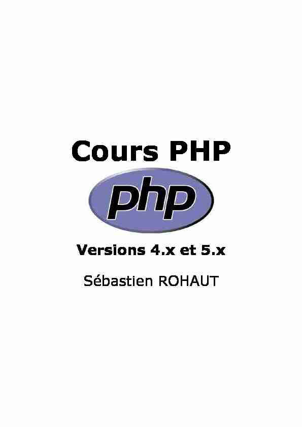 Cours PHP - pdfbibcom