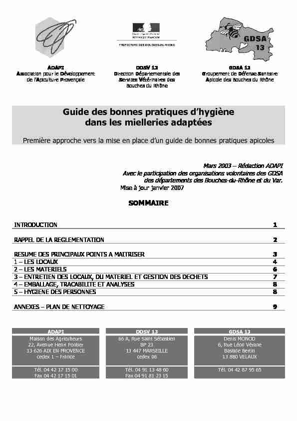 Searches related to guide de bonnes pratiques d hygiène en pâtisserie filetype:pdf