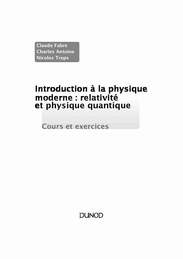 [PDF] Introduction a la physique moderne : physique quantique et relativite