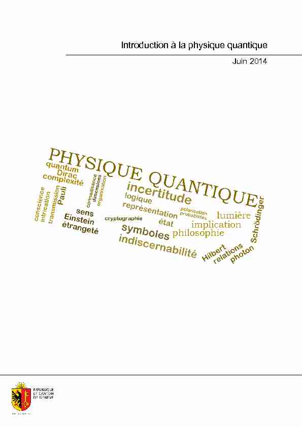 Introduction à la physique quantique - Psychaanalyse