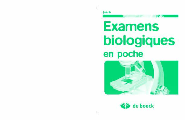 [PDF] Examens biologiques