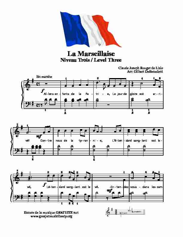 [PDF] La Marseillaise - G Major Music Theory