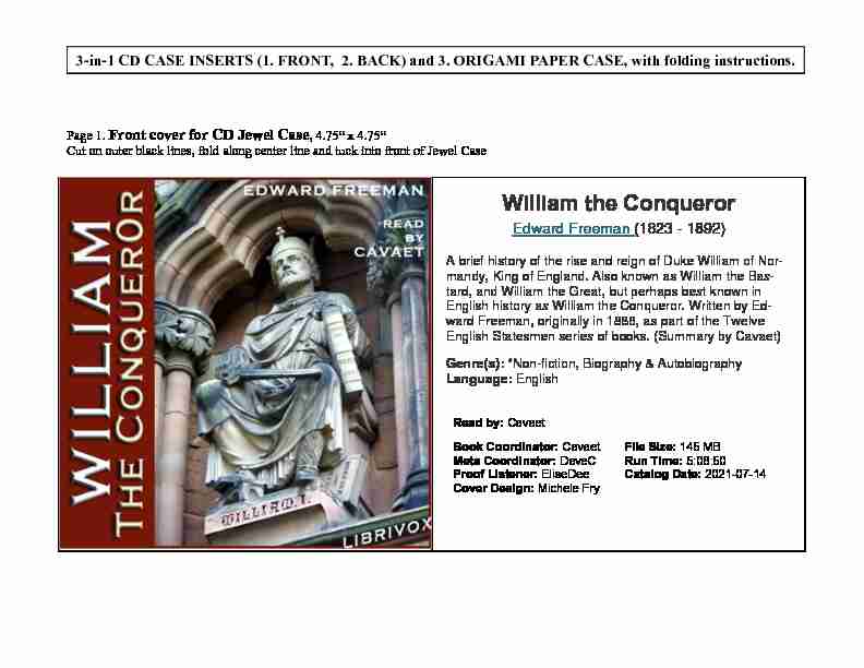 Searches related to william the conqueror filetype:pdf