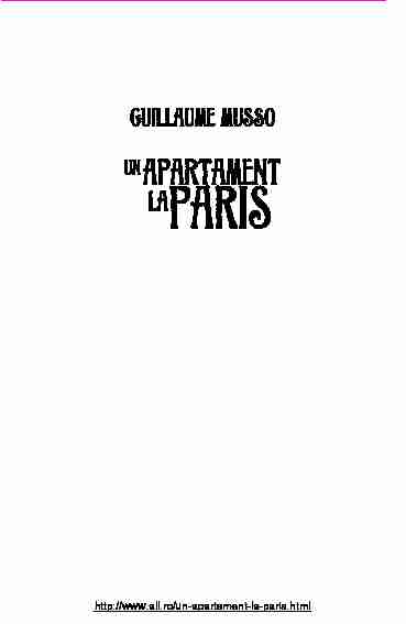 PDF Un apartament la Paris, Guillaume Musso - Rasfoieste online