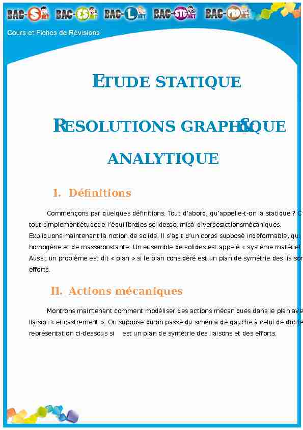 RESOLUTIONS GRAPHIQUE ANALYTIQUE