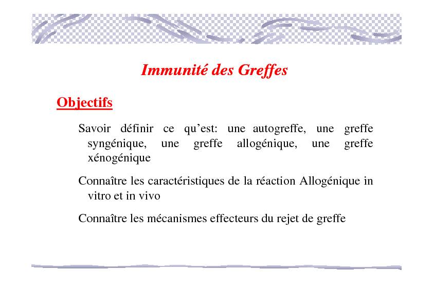 [PDF] Immunité des Greffes - Jamiati