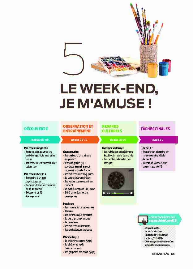 [PDF] le week-end je mamuse ! - Klett Sprachen