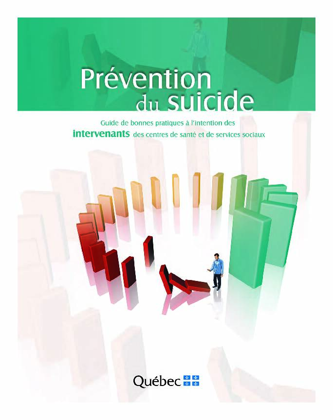 Prévention du suicide-Guide de bonnes pratiques à lintention