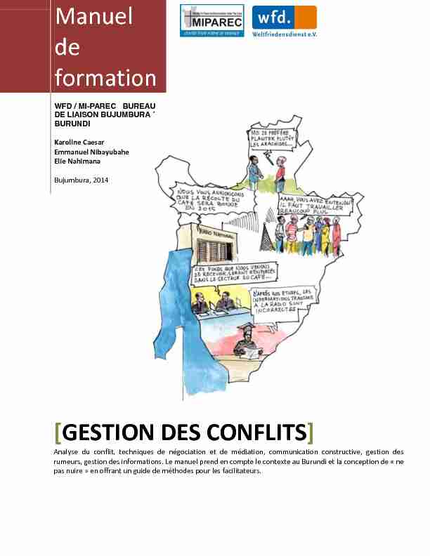 [PDF] GESTION DES CONFLITS - Ministère Paix et Réconciliation sous la