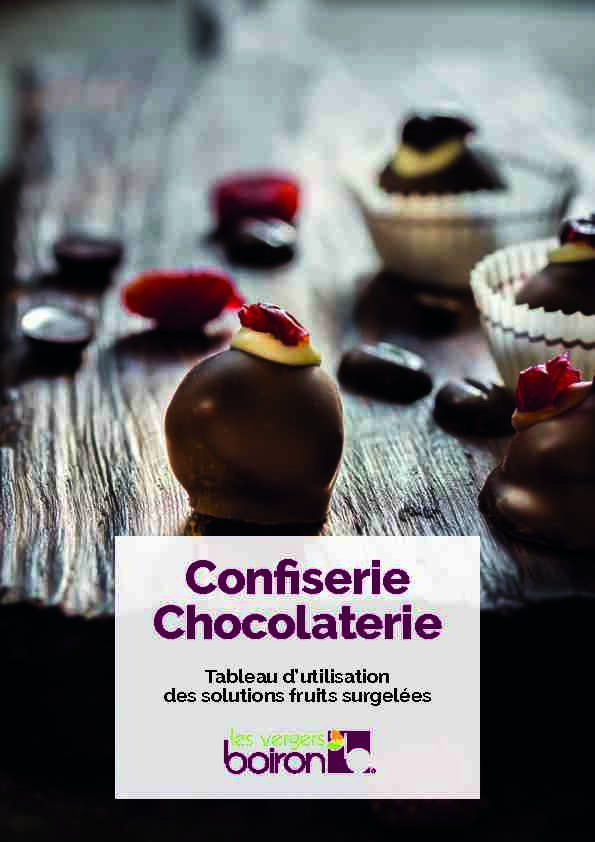 [PDF] Confiserie Chocolaterie - Devenir Pâtissier
