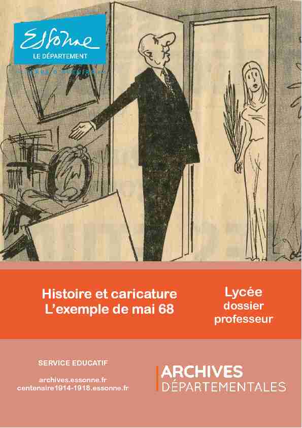 Histoire et caricature Lexemple de mai 68 Lycée Histoire et