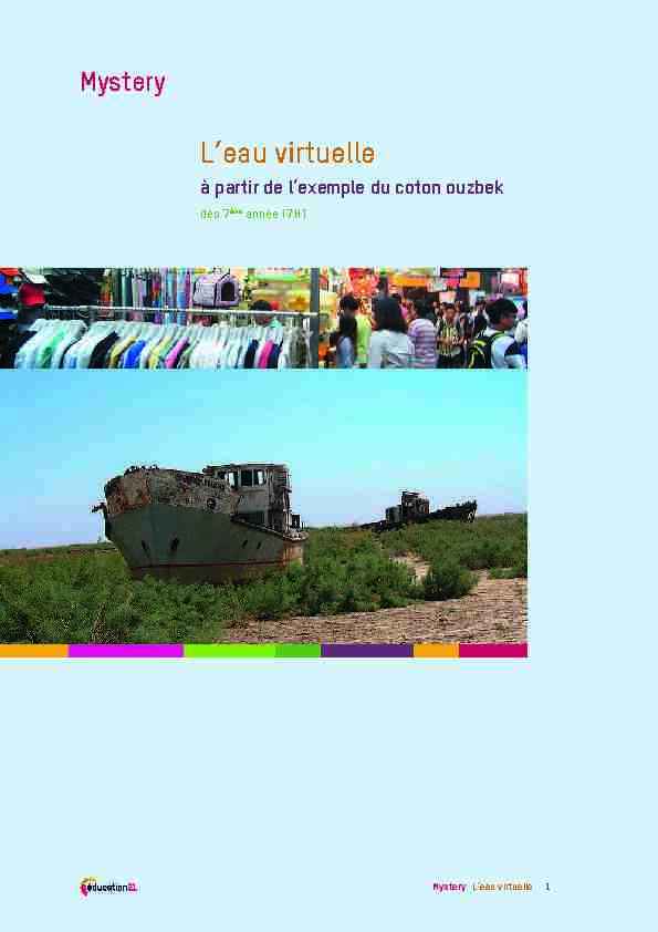 Leau virtuelle - à partir de lexemple du coton ouzbek