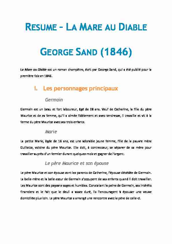 GEORGE SAND (1846)