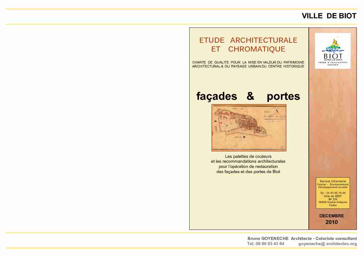 [PDF] façades & portes - Biot