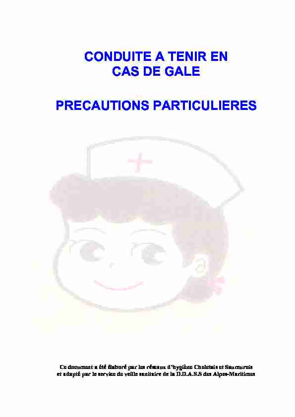 CONDUITE A TENIR EN CAS DE GALE PRECAUTIONS