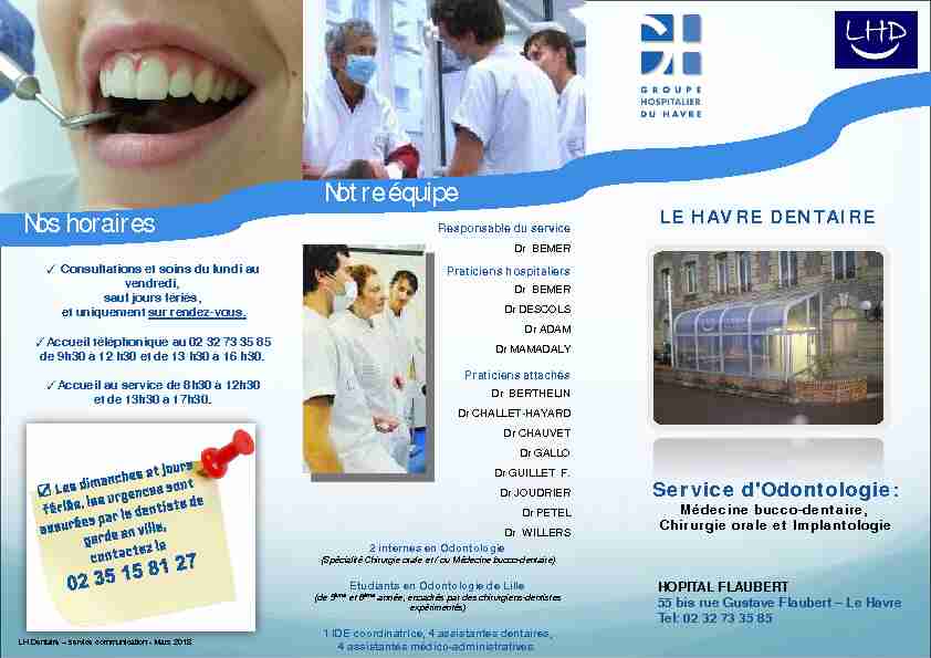 Not re équipe - Groupe Hospitalier du Havre