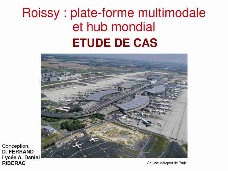 L'aéroport de Roissy : un hub transnational - Maxicours