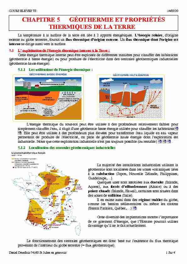[PDF] Geothermie-et-proprietes-thermiques-de-la-Terre-5pdf - F2School